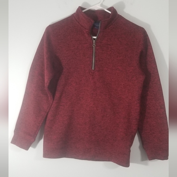 Arizona Boys Fleece Sweater. Collared w/ 1/4 Zip Pullover. Size Large 14/16. - Picture 1 of 5